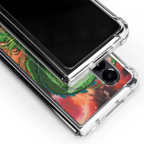 Dragon Ball Z One Wish Shenron Galaxy Z Fold4 5G Clear Case